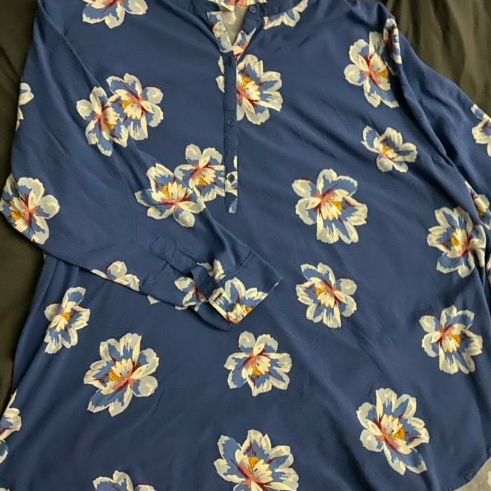 Old Navy Floral Blouse 4x